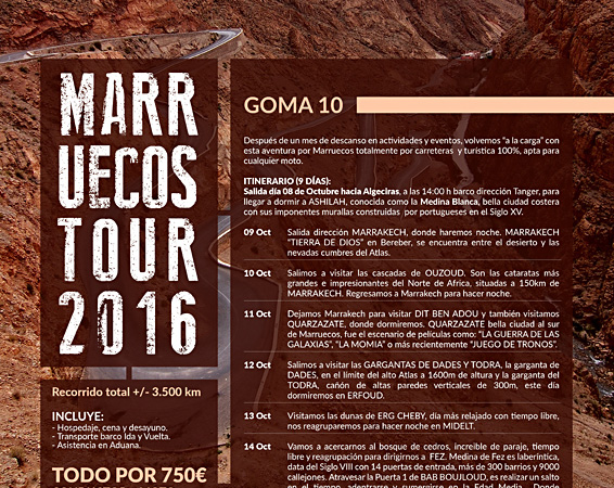 Cartel tour mot MARRUECOS - © FOBOSTEC