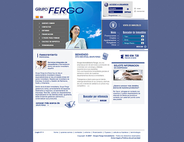 Grupo FERGO - Inmobiliario / Portal de viviendas - © FOBOSTEC